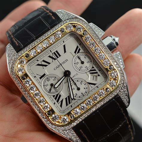 Часы Cartier с бриллиантами